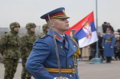 Gun salute performed on occasion of Statehood Day