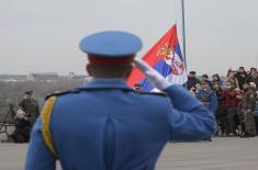 Gun salute performed on occasion of Statehood Day