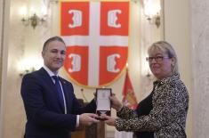 Minister Stefanović presents decorations to members of Ministry of Defence and Serbian Armed Forces