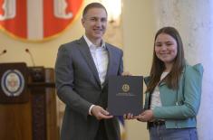 Ministers Stefanović and Ružić present awards to winners of "Our Soldier, Our Hero" competition