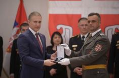 Minister Stefanović presents decorations to members of Ministry of Defence and Serbian Armed Forces