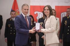 Minister Stefanović presents decorations to members of Ministry of Defence and Serbian Armed Forces