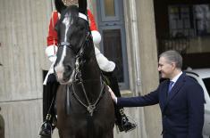 Minister Stefanović Toured Household Cavalry Regiment