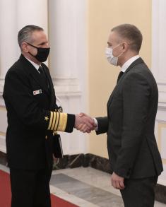 Sastanak ministra Stefanovića sa komandantom NATO Združenih snaga Napulj admiralom Burkom
