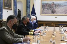 Sastanak ministra Stefanovića sa komandantom NATO Združenih snaga Napulj admiralom Burkom