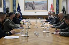 Sastanak ministra Stefanovića sa komandantom NATO Združenih snaga Napulj admiralom Burkom