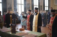 Minister Stefanović attends celebration of St. Sava Day at Military Grammar School