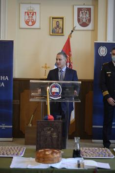 Minister Stefanović attends celebration of St. Sava Day at Military Grammar School