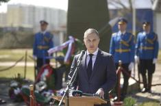 Minister Stefanović lays wreath to mark Day of Remembrance for Victims of NATO Aggression 