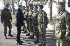 Minister Stefanović visits 126th ASEWG Brigade