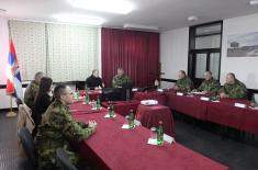 Minister Stefanović visits 126th ASEWG Brigade