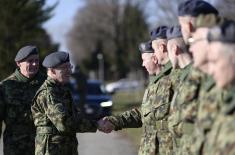 Обилазак дежурне јединице за заштиту ваздушног простор
