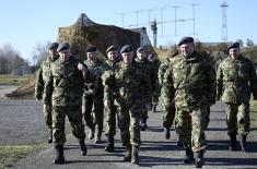 Обилазак дежурне јединице за заштиту ваздушног простор
