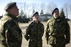Обилазак дежурне јединице за заштиту ваздушног простор