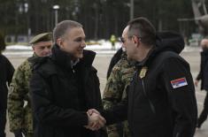 Minister Stefanović, Minister Vulin and General Mojsilović discuss situation in Ground Safety Zone  