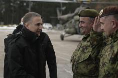 Minister Stefanović, Minister Vulin and General Mojsilović discuss situation in Ground Safety Zone  