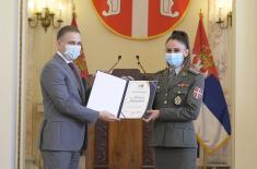 Awards for best athletes in Ministry of Defence and Serbian Armed Forces