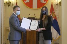 Awards for best athletes in Ministry of Defence and Serbian Armed Forces