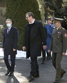 President Vučić Arrived in “Topčider” Barracks