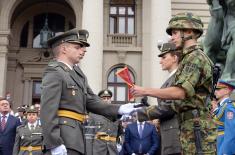 The youngest officers of the Serbian Armed Forces promoted