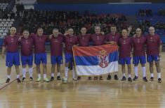 Military veterans’ indoor soccer exhibition match played