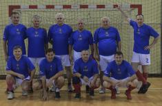 Military veterans’ indoor soccer exhibition match played