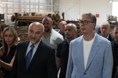 Председник Вучић обишао радове на изградњи нове касарне Војске Србије у Прибоју