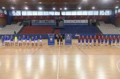 Military veterans’ indoor soccer exhibition match played