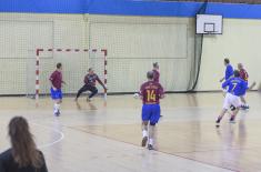 Military veterans’ indoor soccer exhibition match played