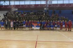 Military veterans’ indoor soccer exhibition match played