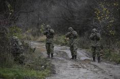 Теренска обука сталног састава Команде за обуку и војника на служењу војног рока