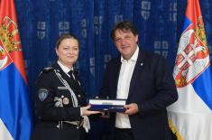 Пријем полазника 14. класе Високих студија безбедности и одбране код министра одбране