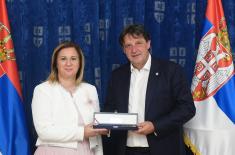 Пријем полазника 14. класе Високих студија безбедности и одбране код министра одбране