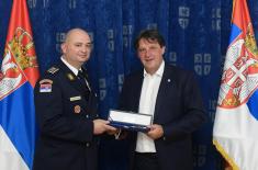 Пријем полазника 14. класе Високих студија безбедности и одбране код министра одбране