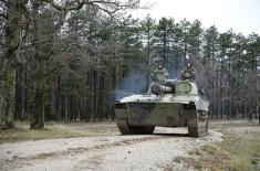 Теренска обука сталног састава Команде за обуку и војника на служењу војног рока