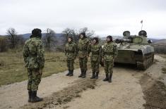 Теренска обука сталног састава Команде за обуку и војника на служењу војног рока