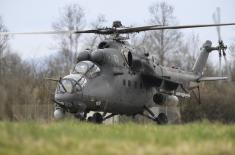 Борбена обука пилота хеликоптера Војске Србије