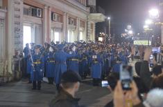 Promenadni defile Reprezentativnog orkestra Garde u Beogradu