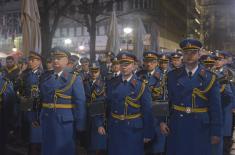  Guard Representative Band on Parade in Belgrade