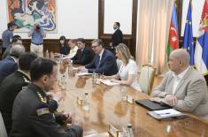 President Vučić meets with Azerbaijan’s Minister of Defence