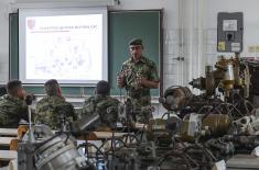 Soldiers undergoing logistics training