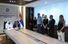 Потписан Анекс Уговора између Министарства одбране и компаније „Ал Равафед Србија“