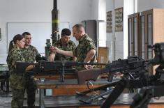 Soldiers undergoing logistics training