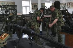 Soldiers undergoing logistics training