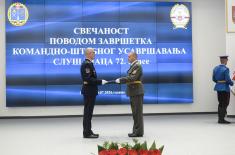Завршено школовање 72. класе Командно-штабног усавршавања