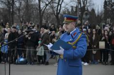 Почасна артиљеријска паљба поводом Дана државности