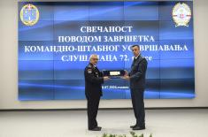 Завршено школовање 72. класе Командно-штабног усавршавања