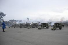 Почасна артиљеријска паљба поводом Дана државности