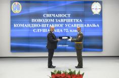 Завршено школовање 72. класе Командно-штабног усавршавања