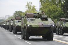 Увежбавање за војну параду „Снага јединства“